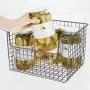 Panier de Rangement Métallique Cuisine mDesign – Design à Grilles Rustiques avec Face Ouverte pour Placards, Tiroirs, Étagères – Convient aux Pommes de Terre, Oignons, Fruits – 12 Pouces de Largeur, 2 Pièces – Gris Anthracite Panier de Rangement Métallique Cuisine mDesign – Design à Grilles Rustiques avec Face Ouverte pour Placards, Tiroirs, Étagères – Convient aux Pommes de Terre, Oignons, Fruits – 12 Pouces de Largeur, 2 Pièces – Gris Anthracite
