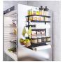 Refrigerator Magnetic Organizer Rack, 5-Layer Fridge Hanging Spice Jars Storage Shelf with Towel Bar & Hooks, Wall Mounted Organizer for Kitchen Cabinet Cupboard by Mostbest