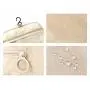SacSage Hängende Reise-Kosmetiktasche für Damen und Herren, Wasserdichte Tragbare Duschtasche, Integrierter Qualitätsbügel, Badezimmer- und Kosmetikkafferschale (Beige)