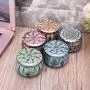 Versiegelte Metallbehälter, runde Dose, Jar, Tee, Süßigkeiten, Schmuck, Münze, Aufbewahrungsbehälter, für Tee, Süßigkeiten, Schmuck, Münzen, Kerzen – Set