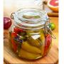 Tree House Food Storage Canisters, Small Glass Sealed jar Jam Container Member B Herbs Pot-I 1000mlx2