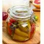 Tree House Food Storage Canisters, Small Glass Sealed jar Jam Container Member B Herbs Pot-I 1000mlx2