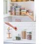 Sealed Grain Storage Container Food Nut Milk Powder Tea Portable Kitchen Refrigerator Transparent Plastic Storage Box Food Dispensers