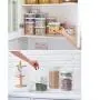 Transparente Kunststoff-Lagerbox für Getreide, Nudeln, Tee – Tragbarer Kühlschrank-Aufbewahrungsbehälter für Lebensmittel/Getränke.