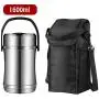 Jjwwhh Insulated Food Container for Hot Food Stainless Steel Vacuum Insulated Food Flask Leak-Proof Container Jar 2 Tiers Carriers Storage Portable Reusable 12 Hours Hot 8 Hours Cold,Withbag,1.6L Jjwwhh Insulated Food Container for Hot Food Stainless Steel Vacuum Insulated Food Flask Leak-Proof Container Jar 2 Tiers Carriers Storage Portable Reusable 12 Hours Hot 8 Hours Cold,Withbag,1.6L