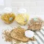 storage jar Grain container Food container Storage Box，Kitchen grain food storage box snack storage container plastic transparent sealed storage tank
