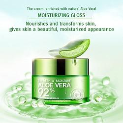 BIOAQUA 92% Aloe Vera Refresh Cream Soft Smooth Silky Skin Lightening Natural Extract Moisturizing 50g