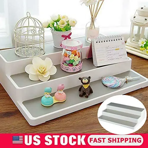 MC Home Kitchen Pantry 3-Tier Cabinet Organizer Storage Shelf Spice Jar Rack White MC Home Kitchen Pantry 3-Tier Cabinet Organizer Storage Shelf Spice Jar Rack White