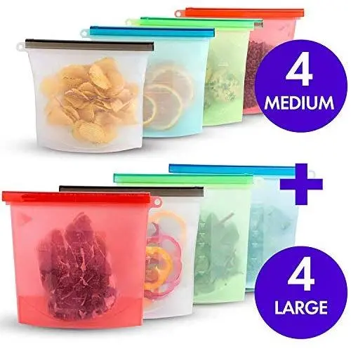 MOUTAUR and RINUZ. My company stops selling the can and Jar opener Freezer Microwave 8 silicone storage bags for Fruits Vegetables Set MOUTAUR and RINUZ. My company stops selling the can and Jar opener Freezer Microwave 8 silicone storage bags for Fruits Vegetables Set