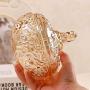 DBGS Ashtray Plum Glass Sugar Jar Small Storage Jar with Lid Candy Jar Gold Ashtray Fashion Creative Ashtray Merry for Smoker