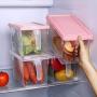 Yl Ly Food Storage Box Refrigerator Storage Box With Handle Kitchen Food Storage Box Sealed Jar Storage Tank Storage Tank Plastic Green