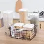 TOPBATHY Küchen Lebensmittel Behälter Deckel, Klare, Belüftete Trocken Lebensmittel Aufbewahrung Organizer mit Waage für Kühlschrank Schrank Snacks Pantry Größe 1800ml