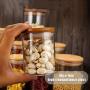 Glass Jars Sealed Cans with Cover Kitchen Food Storage Bottles Mason Spice Jars Candy Storage banks Tea Box Kitchen Storage Can,Y5 6.5x20cm