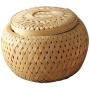 joyMerit Bamboo Woven Sealed Food Storage Container For Suger, Tea, Coffee, Dry Food - S