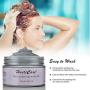 Silver Gray Temporary Hair Dye Wax 4.23 oz, HailiCare Instant Colored Hair Color Wax, Natural Hair Pomades Hairstyle Cream Coloring Clay for Men and Women Party, Festival, Cosplay & Halloween