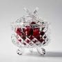 YL LY Creative European Crystal Glass Sugar Cans Coffee Candy Jar Sugar Cylinder Cotton Swab Storage Glass With Lid