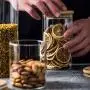 ZAQXSW Glass transparent sealed cans tea cans seasoning jar bamboo lid coffee storage bottle household storage bottle (Size : 450ml) ZAQXSW Glass transparent sealed cans tea cans seasoning jar bamboo lid coffee storage bottle household storage bottle (Size : 450ml)