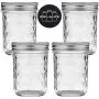 Ball Quilted Crystal Mason Jars Regular Mouth 8 oz Bundle with Non Slip Jar Opener- Set of 4 Mason Jars - Canning Glass Jars with Lids and Bands Ball Quilted Crystal Mason Jars Regular Mouth 8 oz Bundle with Non Slip Jar Opener- Set of 4 Mason Jars - Canning Glass Jars with Lids and Bands