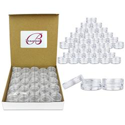 Beauticom 3G/3ML Round Clear Jars with Screw Cap Lids for Pills, Medication, OIntments and Other Beauty and Health Aids - BPA Free (Quantity: 200pcs)