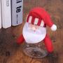 Toyvian 5pcs Christmas Candy Jar Cookie Containers Boxes for Christmas Ornament Holiday Party Decoration Toy (Santa)