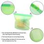Silicone Food Bag, Food Grade Reusable Silicone Food Storage bag for Versatile Preservation Bag Container for Fruits Vegetables Meat (4 pack)