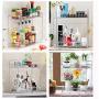 Spice Rack Organizer 2 Tier Rack Stainless Steel Spice Jars Bottle Stand Holder Kitchen Organizer Storage Kitchen Shelves Rack - Silver