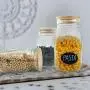 Glasen Jar-Deckel, 4er-Pack Bambus-Deckel für Weitmuндige Glasen Jar, Lagerungs-Glasen Jar-Deckel mit dekorativen Kreide-Schriftzug-Etiketten und Stift