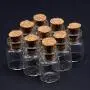 100 Unis 0.5Ml 11X18Mm Hot Fashion Small Glass Jars Cute Mini Wishing Cork Stopper Glass Bottles Vials Jars Containers Size Free