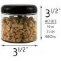 16 oz Klare Plastikbehälter mit kuppelförmigen Deckeln (6er-Set); BPA-freie PET-Behälter mit geradem Rand für Bad & Küche zum Aufbewahren von Trockenwaren, Cremes usw.