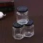 45ML Hexagon Transparent Glass Bottle Honey Storage Bottle Empty Jar Nut Sugar Canister Tank Compatible For Home Kitchen Storage 45ML Hexagon Transparent Glass Bottle Honey Storage Bottle Empty Jar Nut Sugar Canister Tank Compatible For Home Kitchen Storage