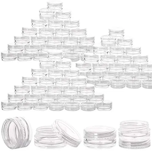 100 Pieces 5g Travel Cream Jars with Lids Plastic Lotion Containers TSA Approved Traveling Bottles Leak Proof 100 Pieces 5g Travel Cream Jars with Lids Plastic Lotion Containers TSA Approved Traveling Bottles Leak Proof