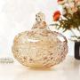 Ashtray Plum Glass Sugar Jar Small Storage Jar with Lid Candy Jar Gold Ashtray Fashion Creative Ashtray (Color : Clear)