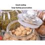 YTF-Glass sealed cans, large transparent household candy storage cans, melon snacks storage cans