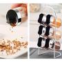 Seasoning Bottle Home Kitchen, ABS Plastic Spice Glass Bottle Set Creative Double Hole Condiment Storage Container Kitchen Seasoning Jar 6 Pack (Size : 13-piece set)
