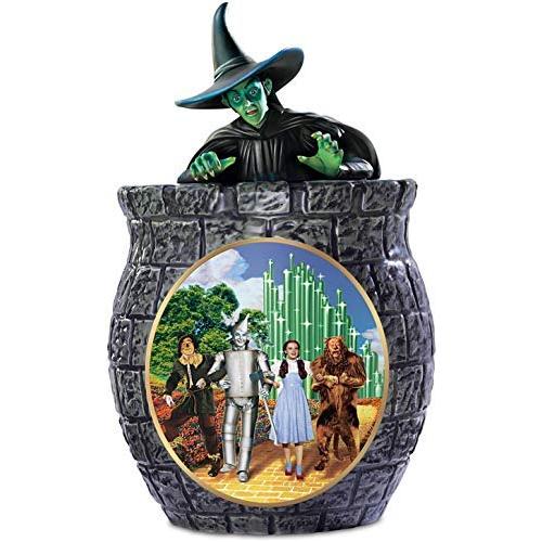 The Wizard Of Oz Cookie Jar With Wicked Witch Of The West, Dorothy, Scarecrow, Tin Man, And The Cowardly Lion by The Bradford Exchange