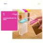 Spice Jar Seasoning Box 6Pcs/Set Kitchen Spice Storage Bottle Jars Transparent Salt Pepper Cumin Powder Box Tools Drop Ship
