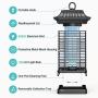 Sahara Sailor Mosquito Zappers with Metal Housing, Outdoor Rainproof Insect Killer, Mosquito lamp, Light-Emitting Flying Insect Trap (Square)