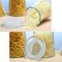 Glasbehälter, luftdicht, Küchen-Lebensmittelbehälter, zur Aufbewahrung von Gewürzen/Pasta/Hafer/Kaffee