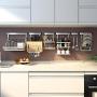 Ctystallove 3-Tier Metal Mesh Spice Rack Wall Mount Jars Bottle Storage Shelf Holder Seasoning Organizer for Kitchen