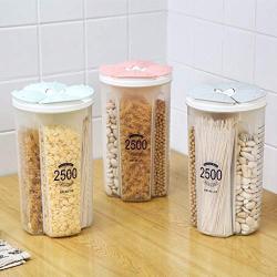 Sks Enterprise Plastic 4 Compartments Kitchen Storage Tank for Snacks