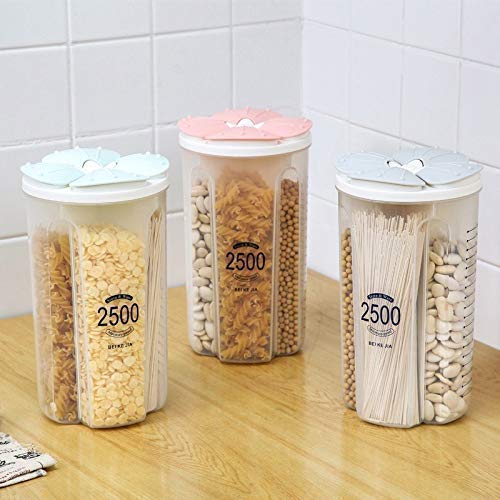 Sks Enterprise Plastic 4 Compartments Kitchen Storage Tank for Snacks