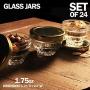 Small Mini Glass Jars With Tin Lids - 24 pack x 1.75 oz ? All Purpose Empty Storage Jars