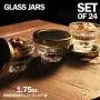 Kleine Mini Glasbehälter mit Metalldeckeln – 24er Pack x 1,75 oz – Mehrzweckleere Behälter