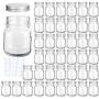 Glass Jars, KAMOTA 4 oz Mini Glass Jars with Lids Perfect for Mason Jars, Canning Jars, Favor Jars, Baby Food Jars, DIY Magnetic Spice Jars, Jam Jars,40 PACK,40 Whiteboard Labels Included