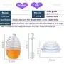 Plastic Honey Pot Jars For Storage Breakfast Jam Seasoning Set Castor Box With Stirring Stick Spices Oil Bottle