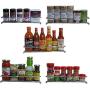 Premium Presents 5 Pack. Wall Mount Spice Rack Organizer for Cabinet. Spice Shelf. Seasoning Organizer. Pantry Door Organizer. Spice Storage. 12 x 3 x 3 inches Brand