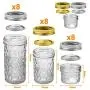 Mason Jars Canning Jars, 24 Pack Jelly Jars With Regular Lids, Ideal for Jam, Honey, Wedding Favors, Shower Favors, Baby Foods, DIY Magnetic Spice Jars - 4 OZ x 8, 8 OZ x 8, 12 OZ x 8 (4oz -8oz-12oz) Mason Jars Canning Jars, 24 Pack Jelly Jars With Regular Lids, Ideal for Jam, Honey, Wedding Favors, Shower Favors, Baby Foods, DIY Magnetic Spice Jars - 4 OZ x 8, 8 OZ x 8, 12 OZ x 8 (4oz -8oz-12oz)