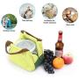 Heat-resistant glass crisper box high-borosilicate glass high-capacity microwave oven oven Lunch Bag Storage Lid with Lid Sealed Glass Bowl Set，with compartments 640+830 ml (with partition)