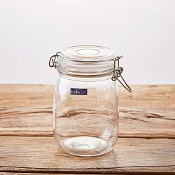 Yl Ly Storage Jar Glass Bottle Storage Bottle 1 1L Kimchi Homemade Lemon Honey Sealed Cans Candy Jar