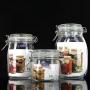 Yl Ly Square Glass Sealed Canister Storage Jar Candy Bottle Dried Fruit Snack Glass Jar With Scale 800Ml (With Scale)